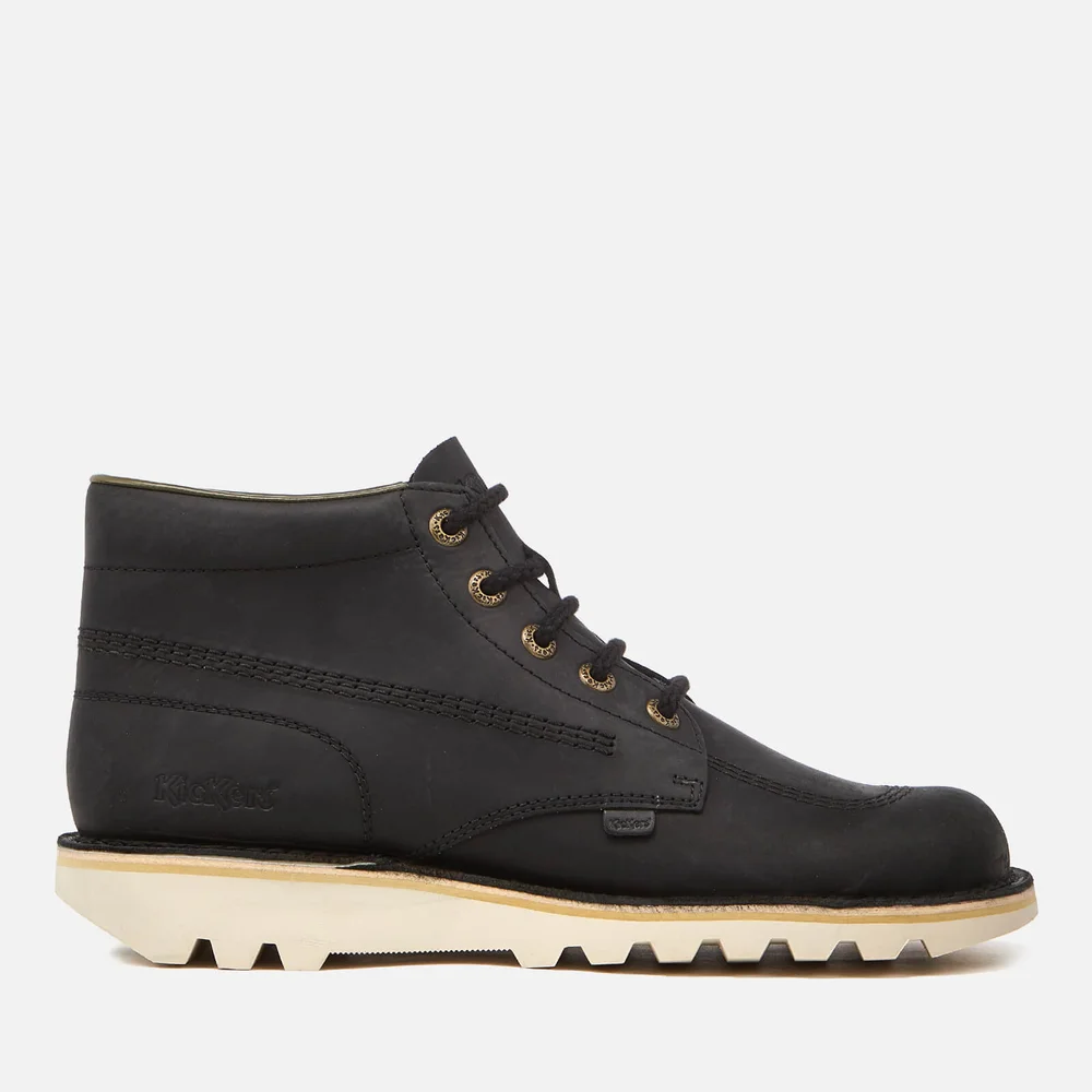 Bottines en Cuir Homme Kickers Kick Hi - Noir / Crème - UK 6.5/EU 40 Image 1