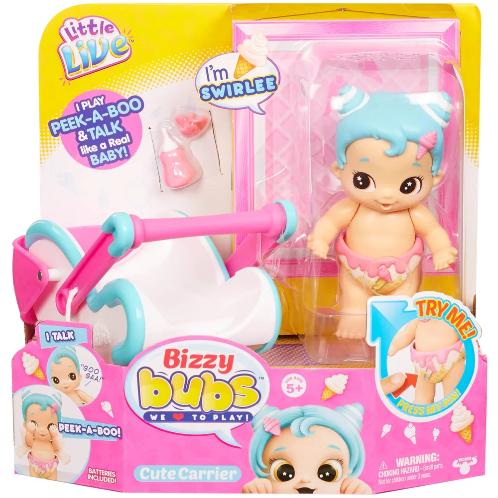 Bébé Swirlee - Little Live Bizzy Bubs Cute Crib (Série 1) Image 1