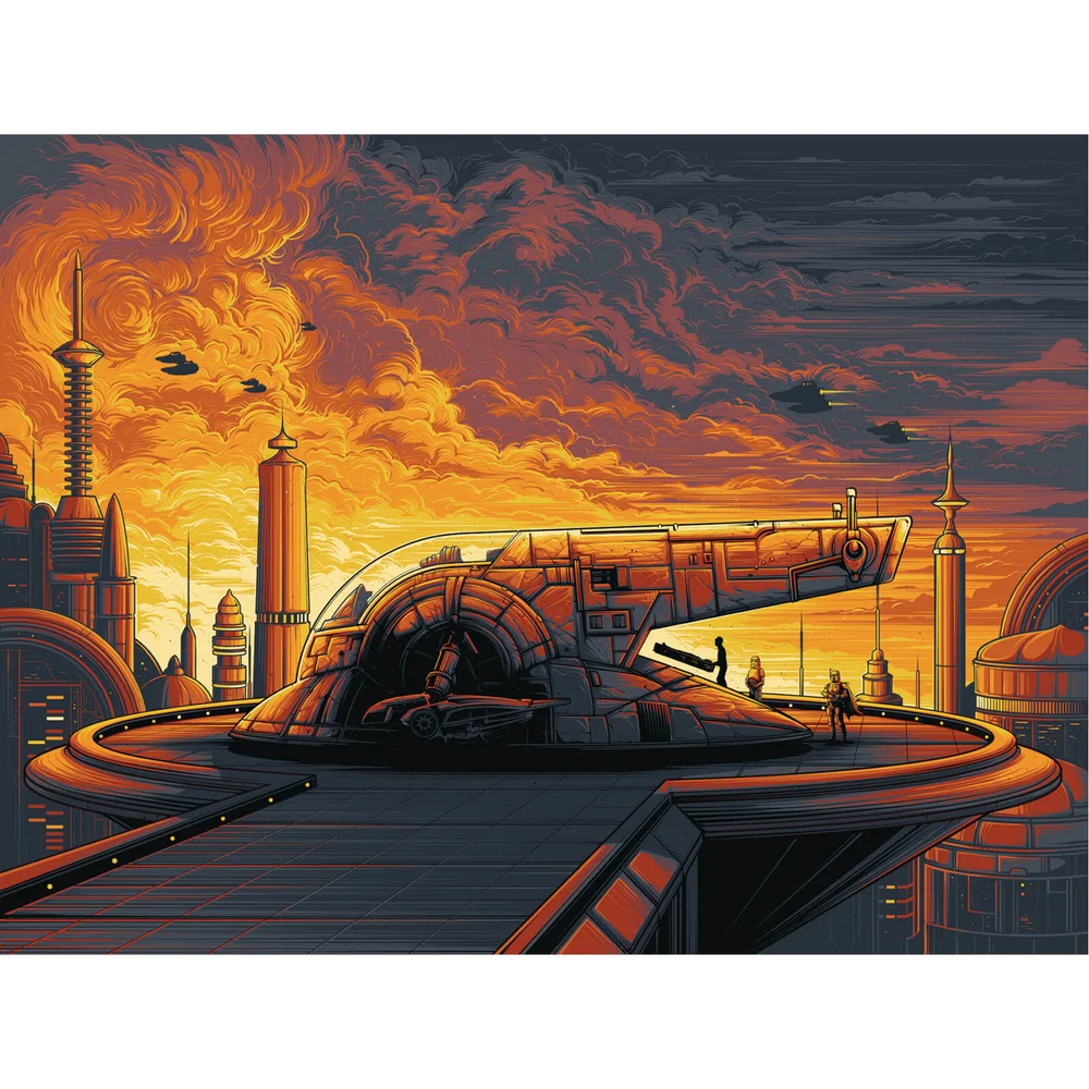 Sérigraphie 'Cloud City' de Dan Mumford Star Wars L'Empire contre-attaque (61 x 46) Image 1
