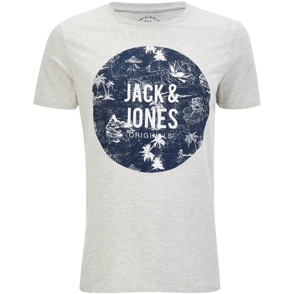 T-Shirt Homme Originals Newport Jack & Jones - Gris Clair Chiné - S Image 1
