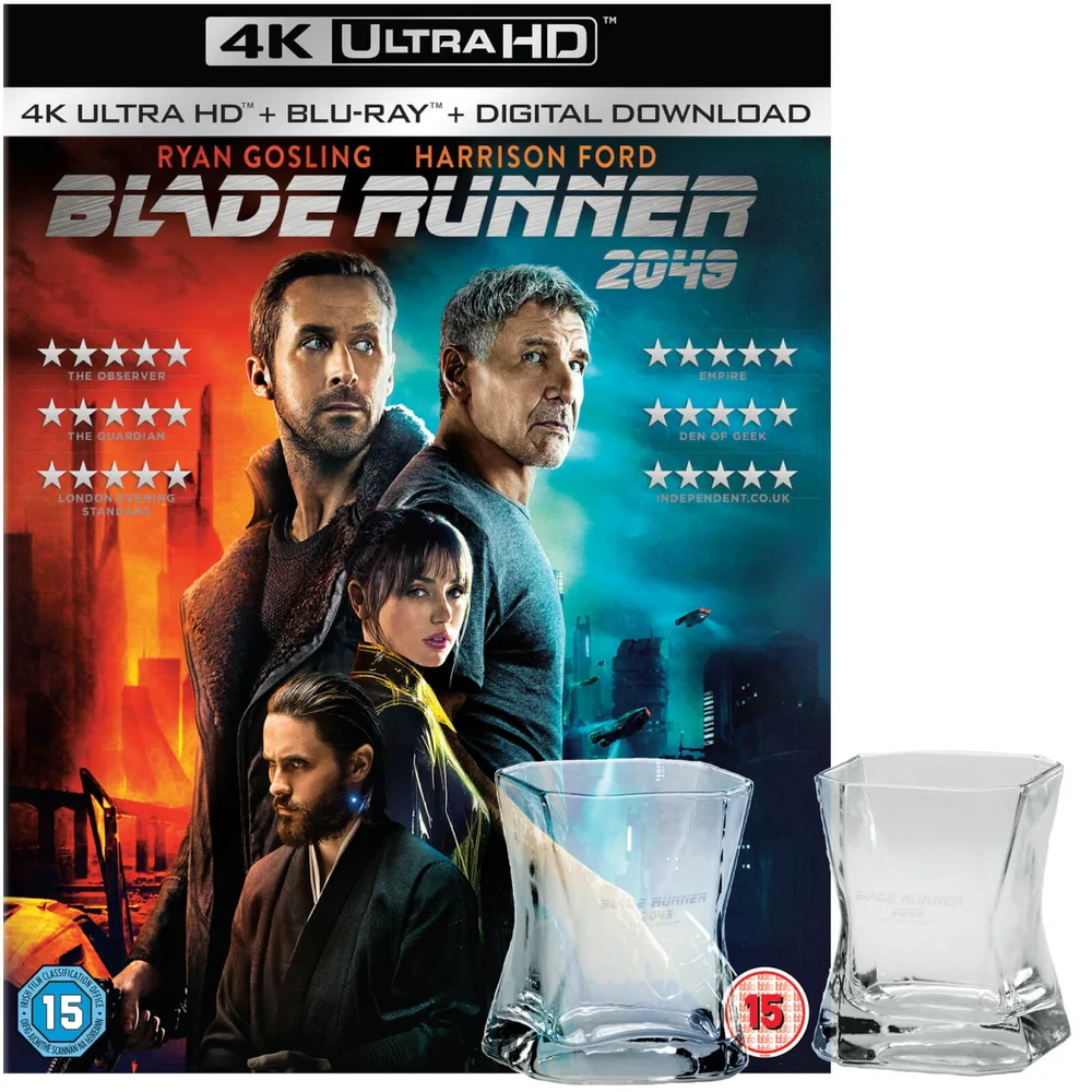 Coffret Blade Runner 2049 - Édition Limitée 4K Ultra HD et Blu-ray avec 2 Verres de Whisky Image 1
