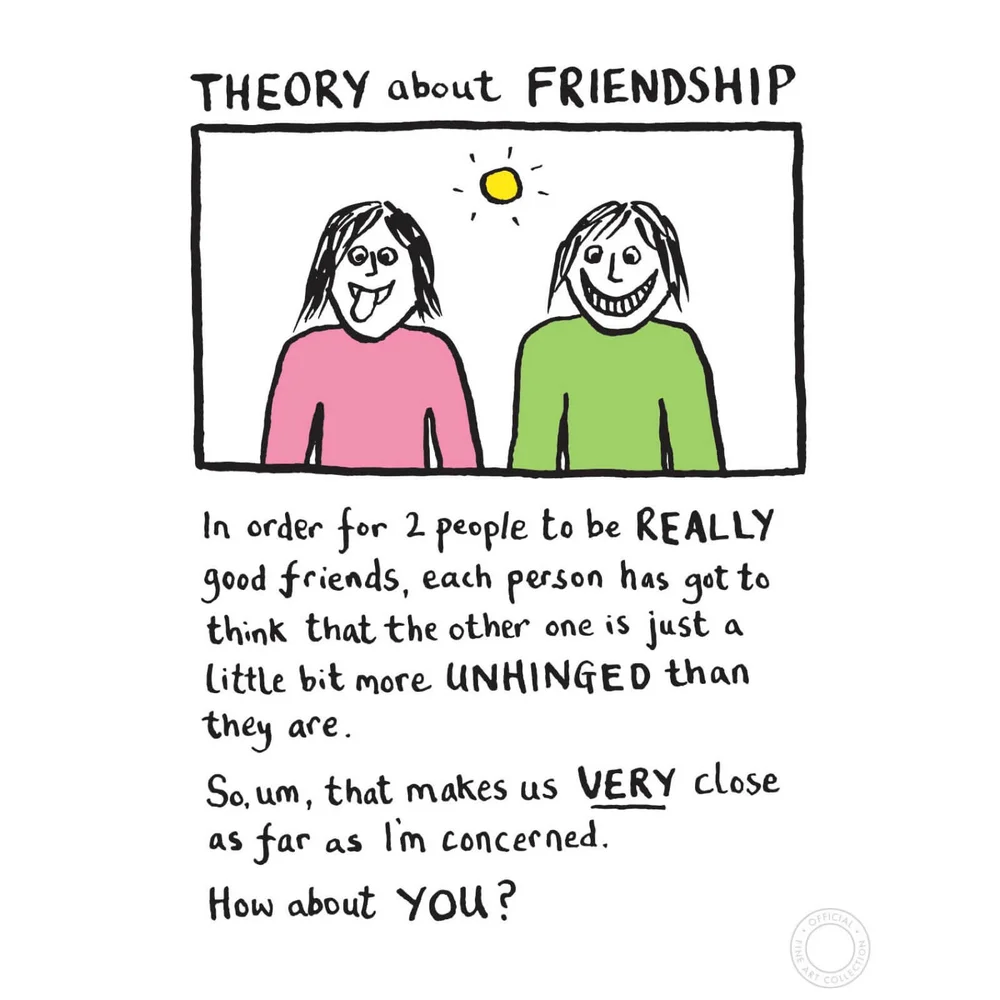 Impression Édition Limitée Theory Of Friendship - Edward Monkton Image 1