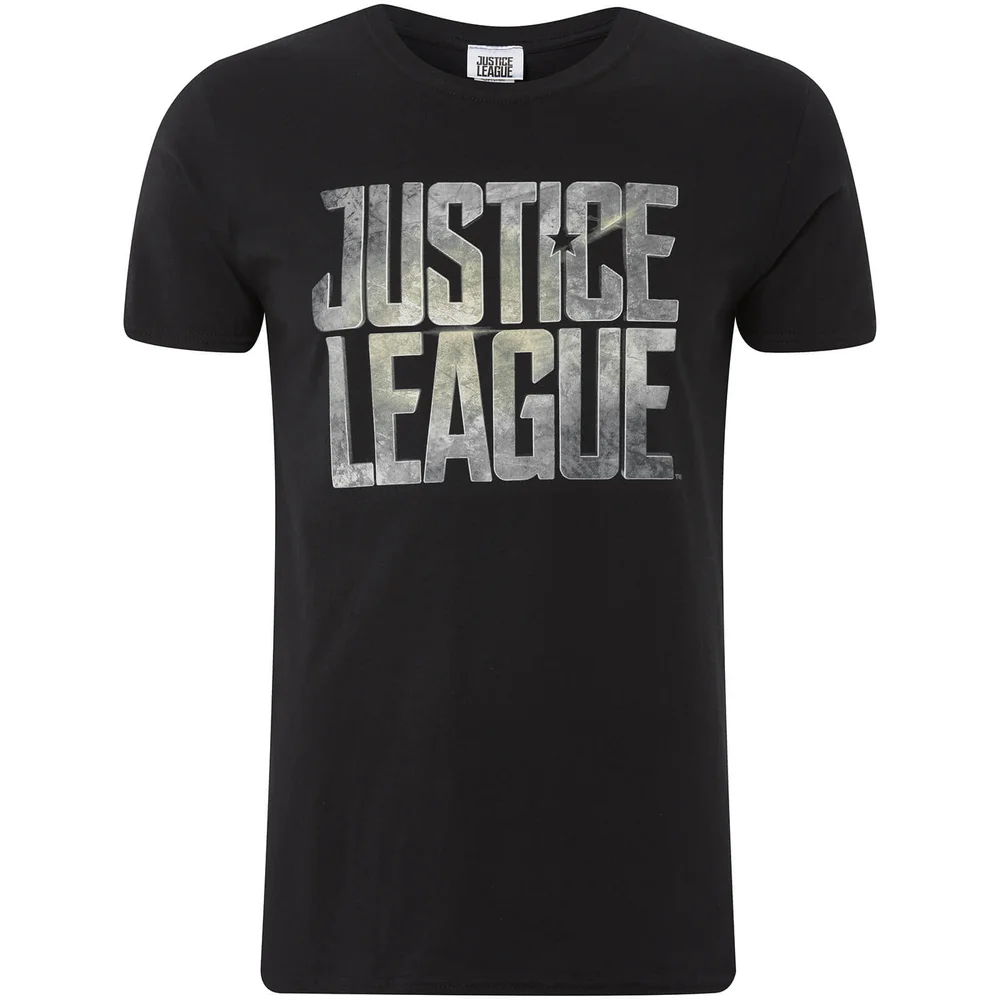 T-Shirt Homme Logo Justice League DC Comics - Noir - S - Noir Image 1