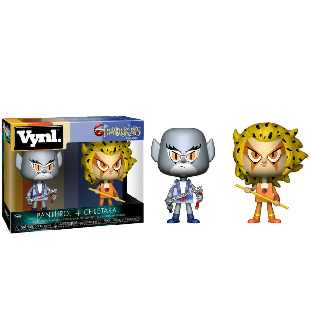 Figurines Vynl. Cosmocats Panthro et Cheetara Image 1