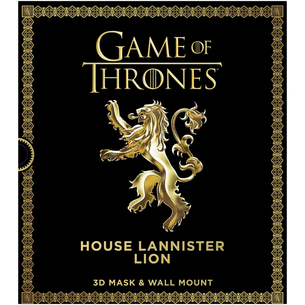 Game of Thrones – Masque de lion en 3D – Maison Lannister Image 1