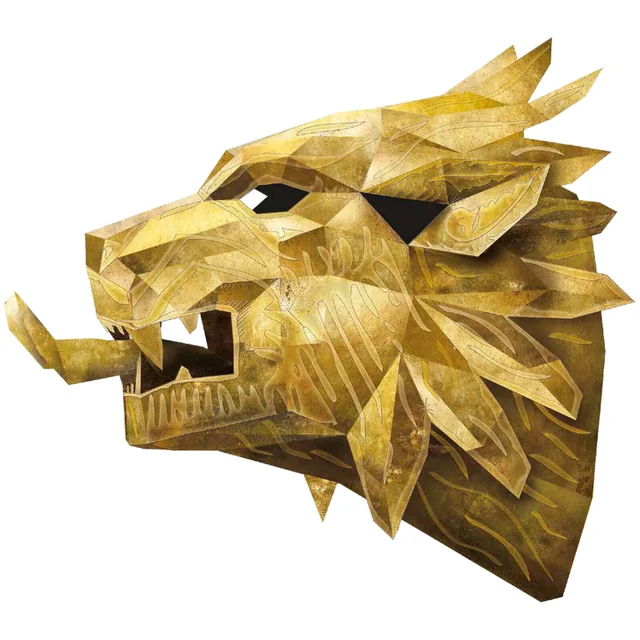 Game of Thrones – Masque de lion en 3D – Maison Lannister