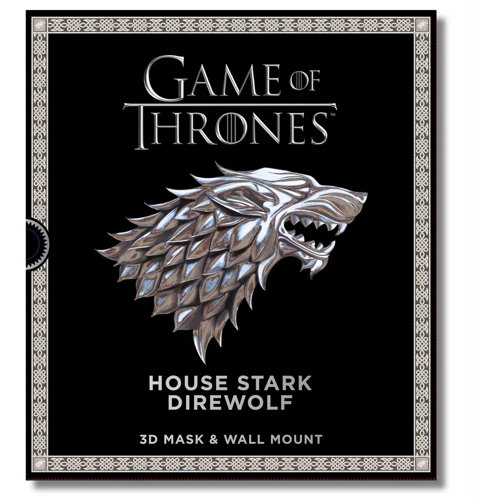 Game of Thrones – Masque de loup en 3D – Maison Stark Image 1