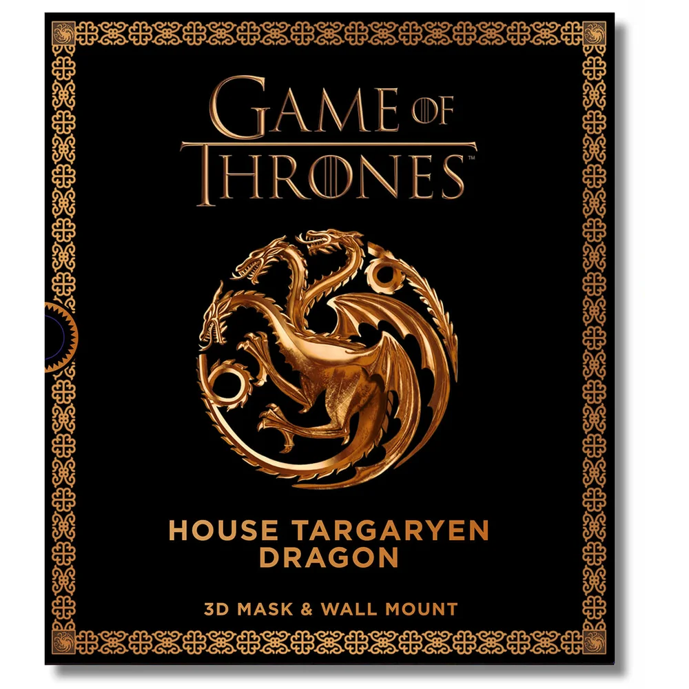 Game of Thrones – Masque de dragon en 3D – Maison Targaryen Image 1