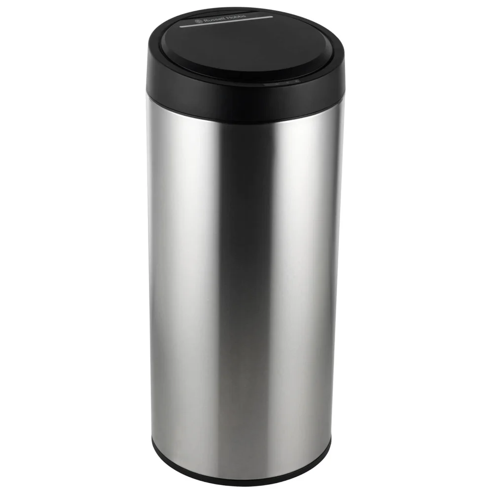Poubelle Ronde Capteur de Mouvement - Russell Hobbs Acier Inoxydable (30L Image 1
