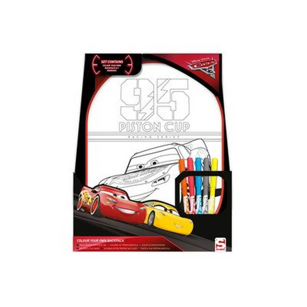 Cars 3 Colour Your Own Backpack Image 1
