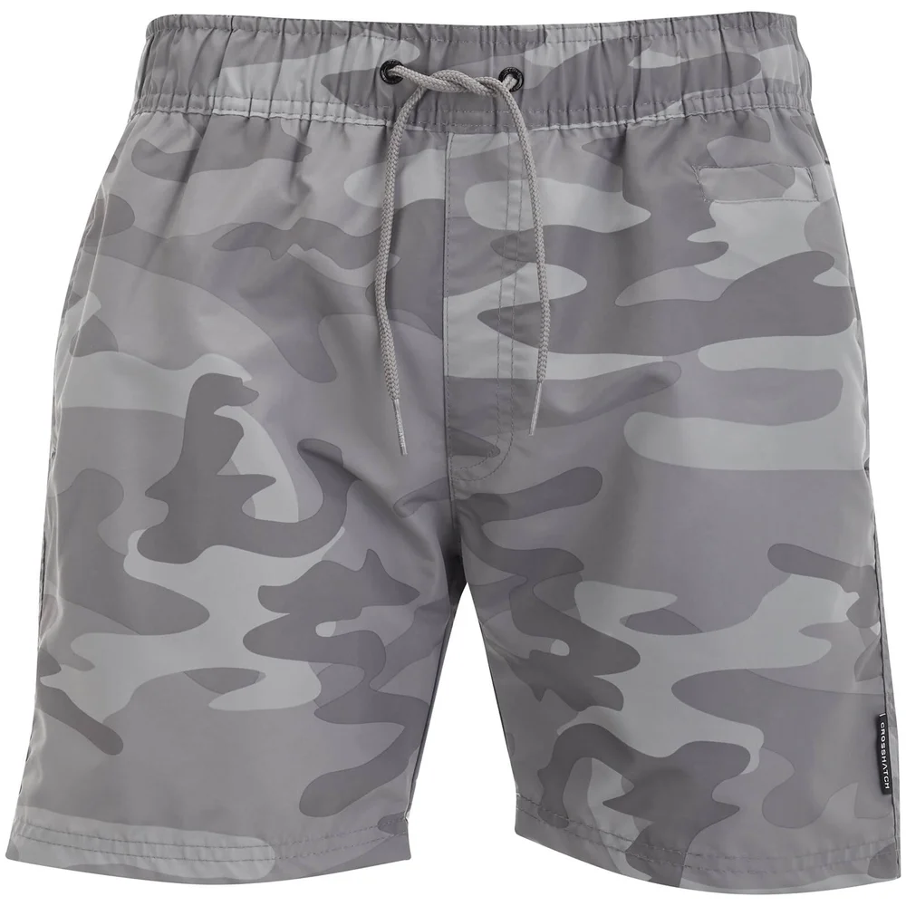 Short de Bain Kavana Crosshatch - Gris Camouflage - S - Gris Image 1
