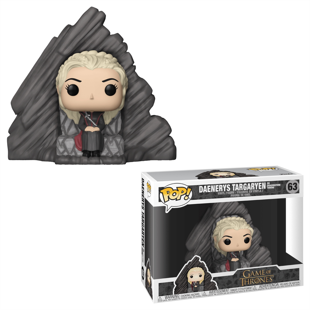 Game of Thrones Daenerys sur le trône de Dragonstone Pop! Vinyl Deluxe Image 1