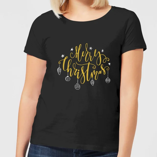 Merry Christmas Women's T-Shirt - Black