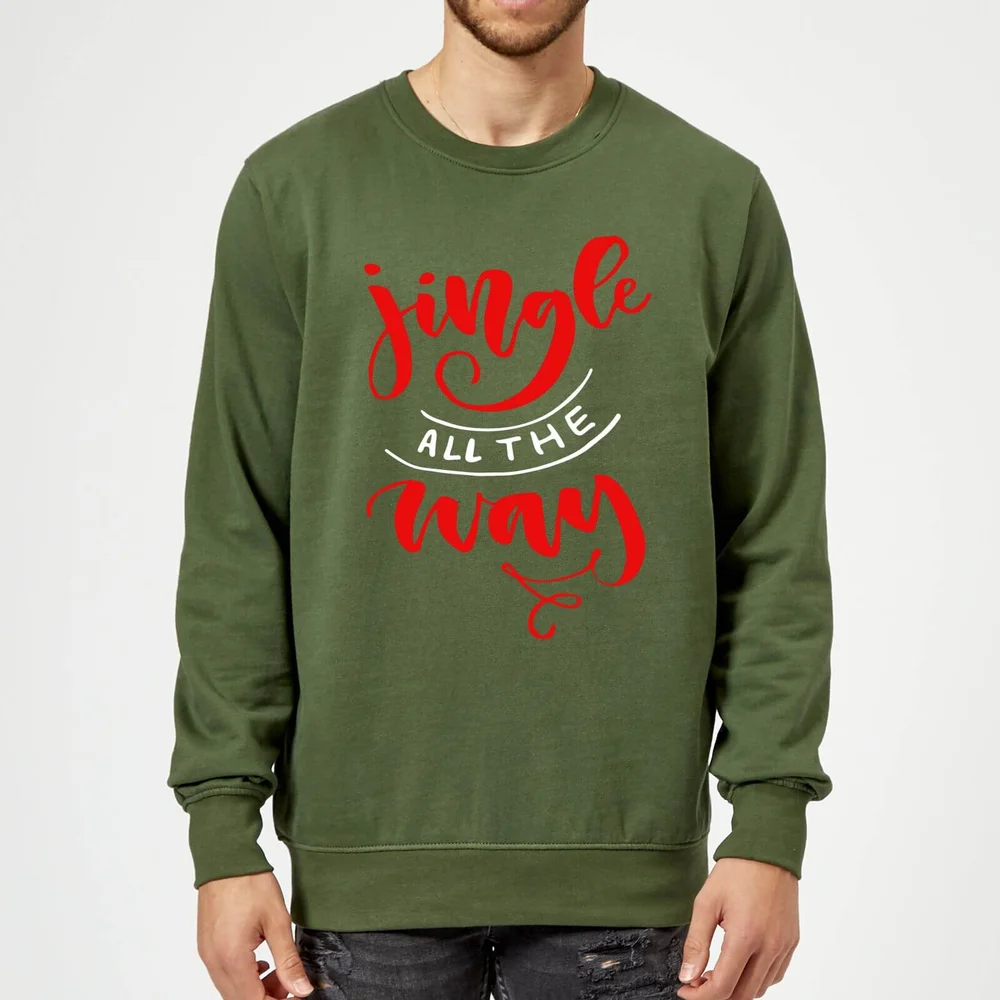 Pull de Noël Homme Jingle all the Way - Vert - S - Kelly Green Image 1
