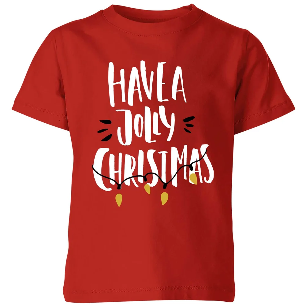 Have a Jolly Christmas Kids' T-Shirt - Red - 3-4 ans - Rouge Image 1