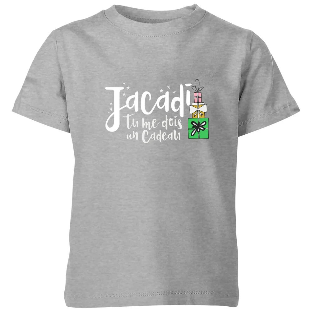 T-Shirt Homme et Flocons - Noir - 3-4 ans - Gris Image 1