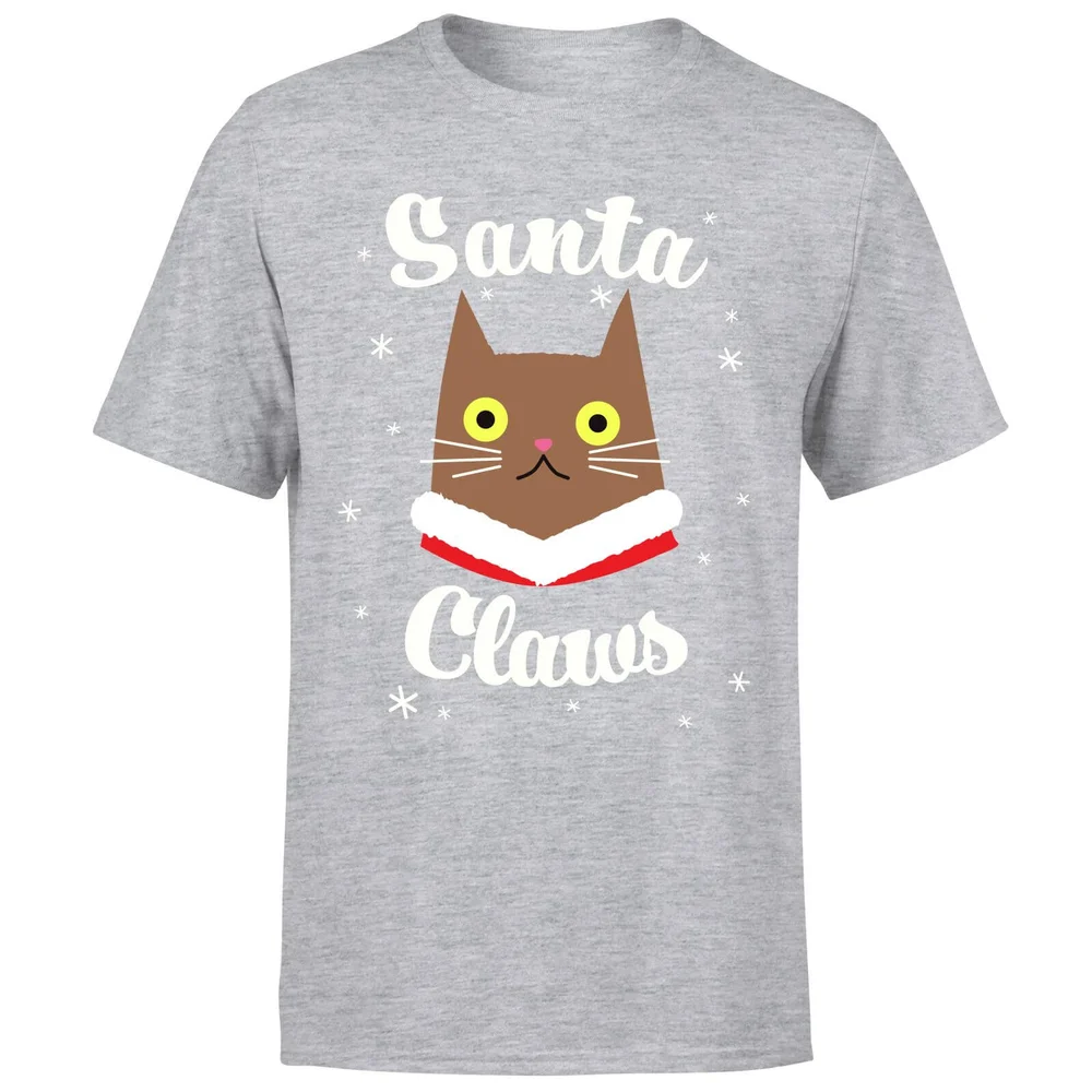 Santa Claws T-Shirt - Grey - S - Gris Image 1