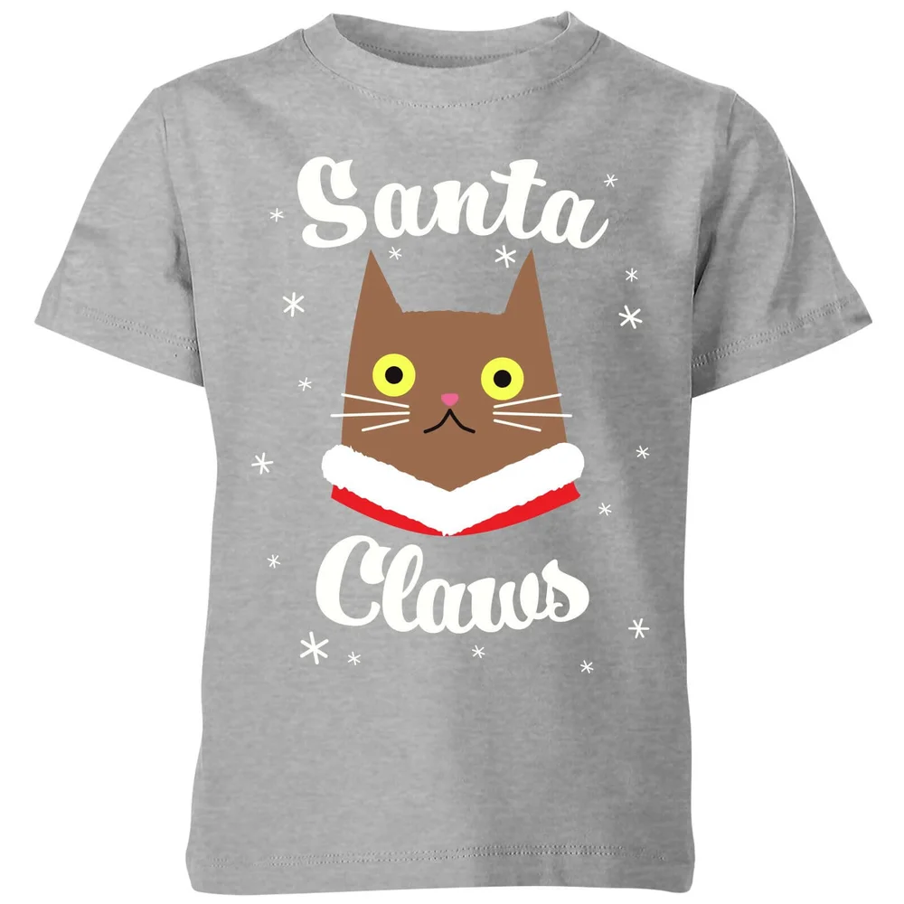 Santa Claws Kids' T-Shirt - Grey - 3-4 ans - Gris Image 1