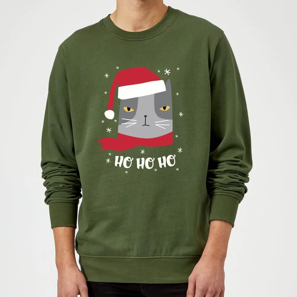 Pull de Noël Homme Ho Ho Ho - Vert - S Image 1
