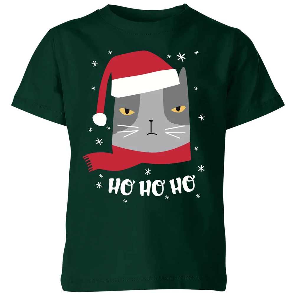 Ho Ho Ho Kids' T-Shirt - Forest Green - 3-4 ans - Forest Green Image 1