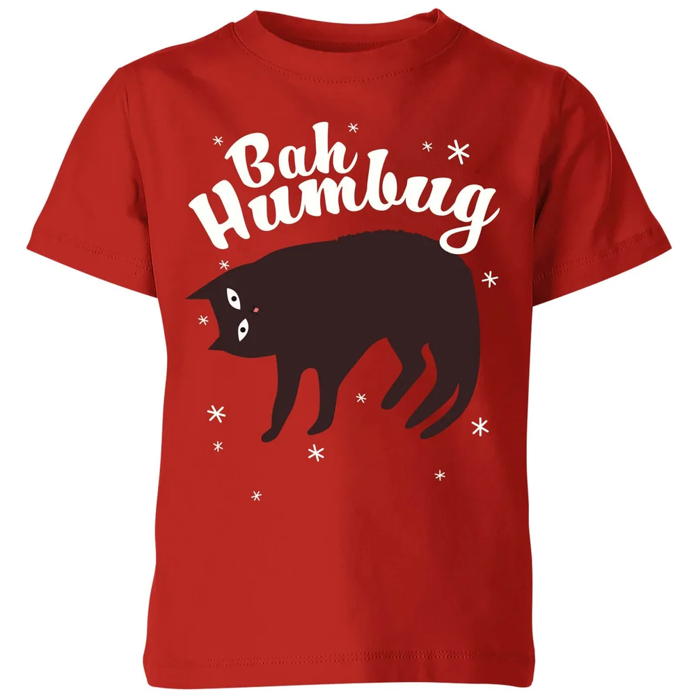 Bah Humbug Kids' T-Shirt - Red - 3-4 ans - Rouge Image 1