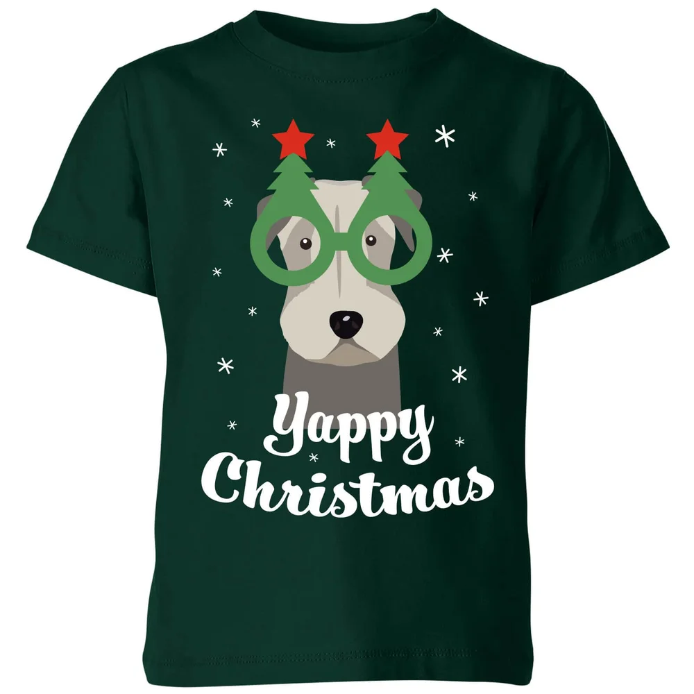 Yappy Christmas Kids' T-Shirt - Forest Green - 3-4 ans - Forest Green Image 1