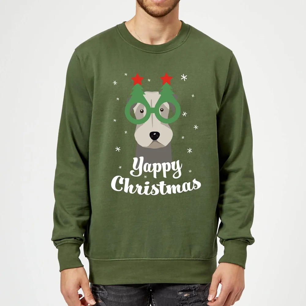 Pull de Noël Homme Yappy - Vert - S - Kelly Green Image 1
