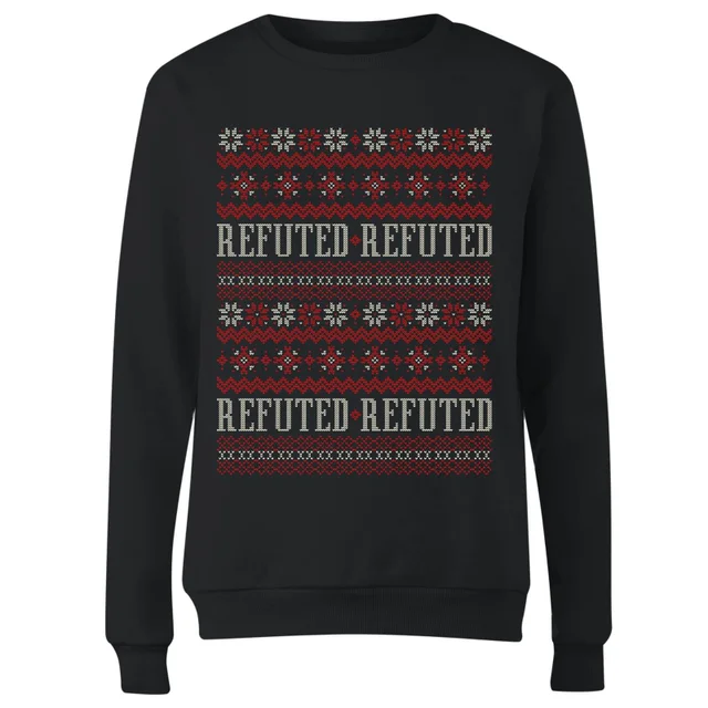 Refuted Christmas Women's T-Shirt - Black