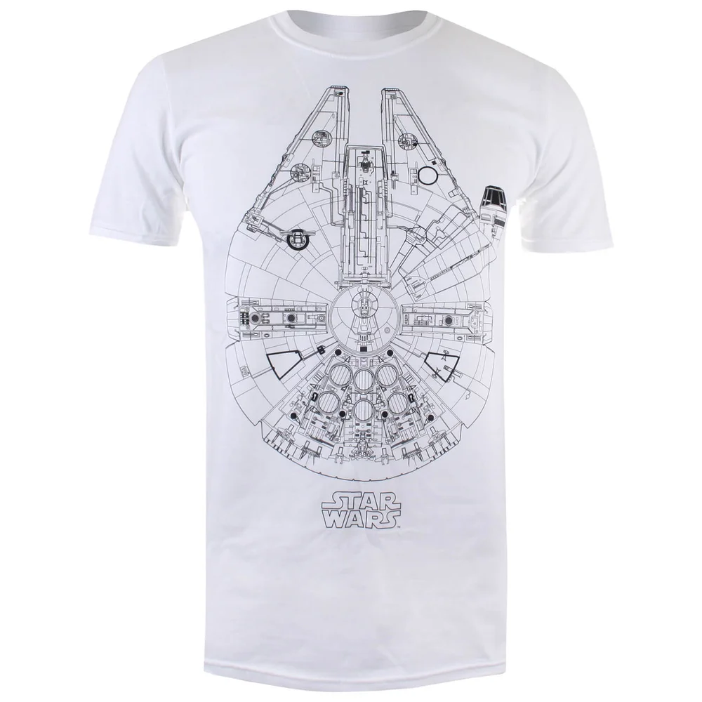 T-Shirt Homme Lignes Millénium - Blanc - S - Blanc Image 1