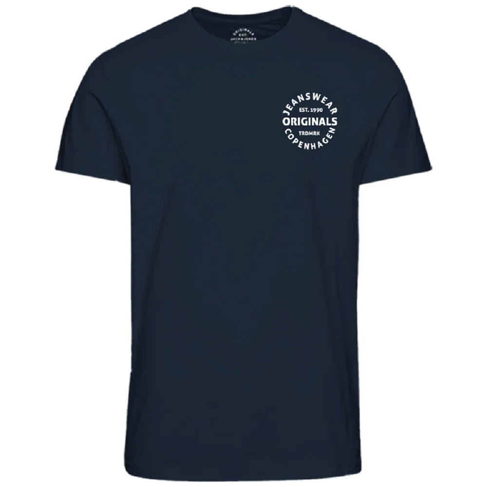 T-Shirt Homme Originals Art Impression Torse Jack & Jones - Bleu Marine - S - Bleu Image 1