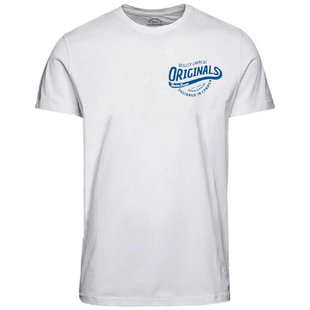 T-Shirt Homme Originals Art Impression Torse Jack & Jones - Blanc - S - Blanc Image 1