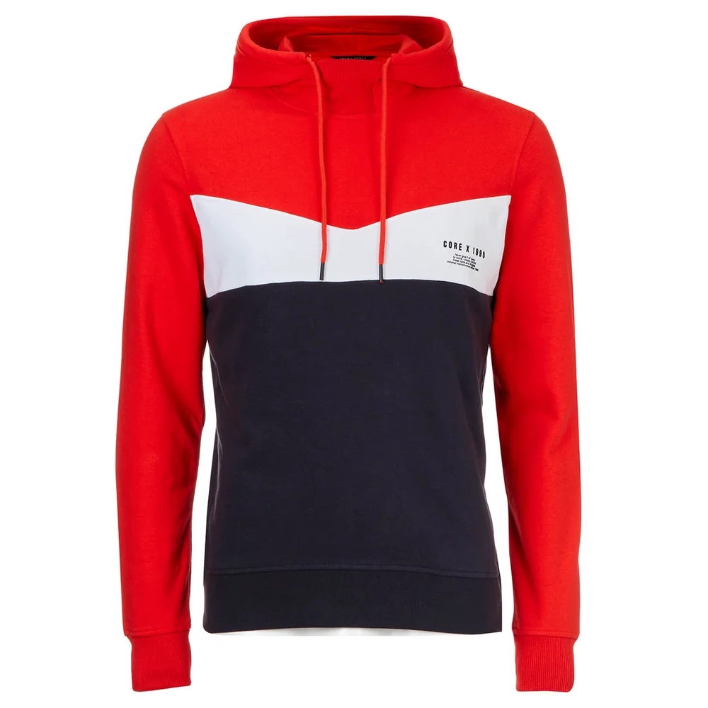Jack & Jones Men's Core Clarens Hoody - Poinciana - S - Rouge Image 1