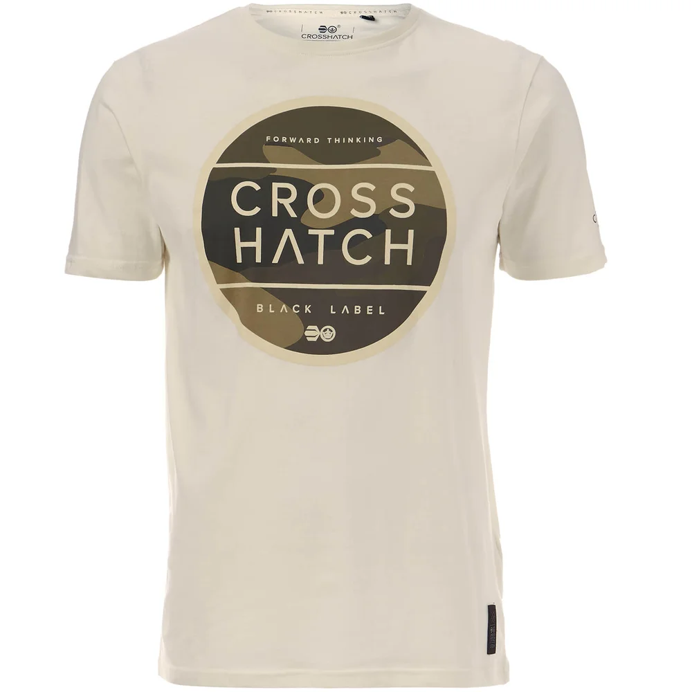 T-Shirt Homme Crosshatch Watkins - Gris - S - Blanc Image 1