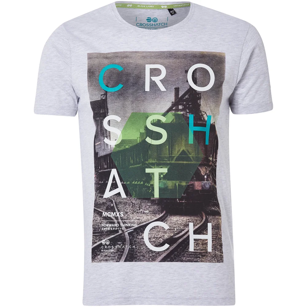 T-Shirt Homme Silverstreak Crosshatch - Gris Clair Chiné - S - Gris Image 1