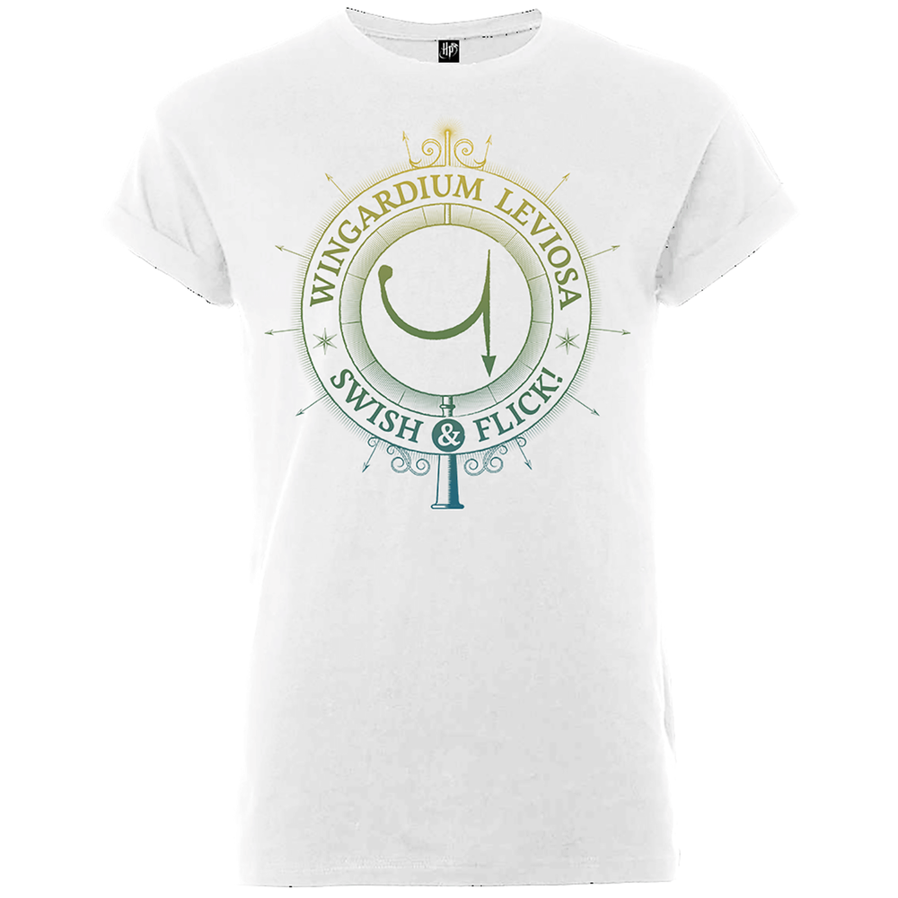 T-Shirt Homme Wingardium Leviosa Swish And Flick - Harry Potter - Blanc - S Image 1