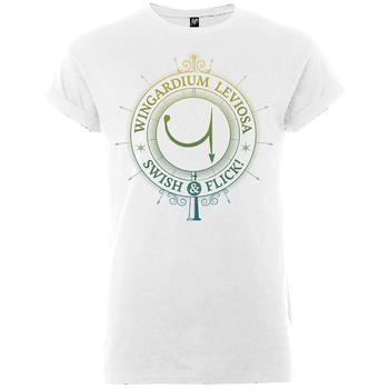 T-Shirt Homme Wingardium Leviosa Swish And Flick - Harry Potter - Blanc