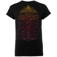 T-Shirt Homme Liste de Fournitures Poudlard - Harry Potter - Noir