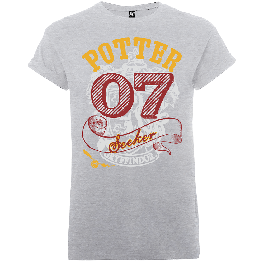 T-Shirt Homme Poursuiveur Gryffondor - Harry Potter - Gris - S Image 1