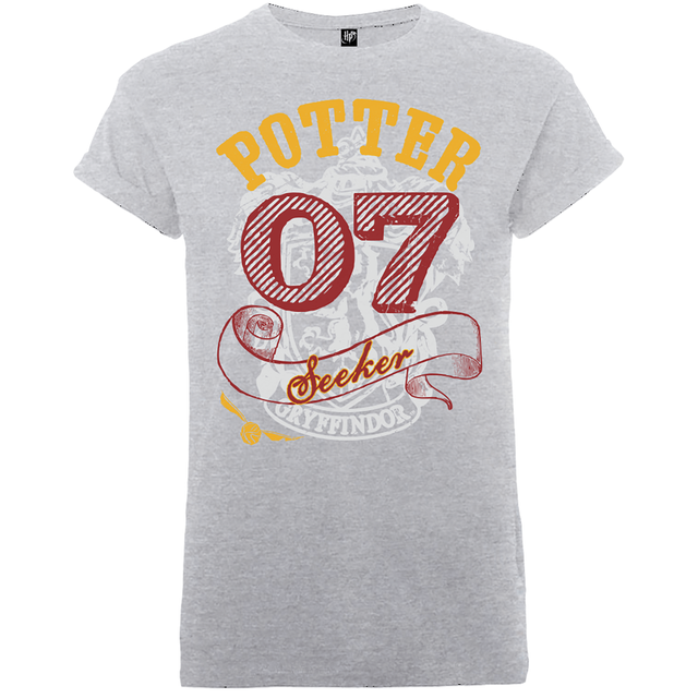 T-Shirt Homme Poursuiveur Gryffondor - Harry Potter - Gris