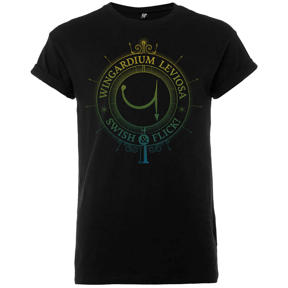T-Shirt Homme Wingardium Leviosa Swish And Flick - Harry Potter - Noir - S Image 1