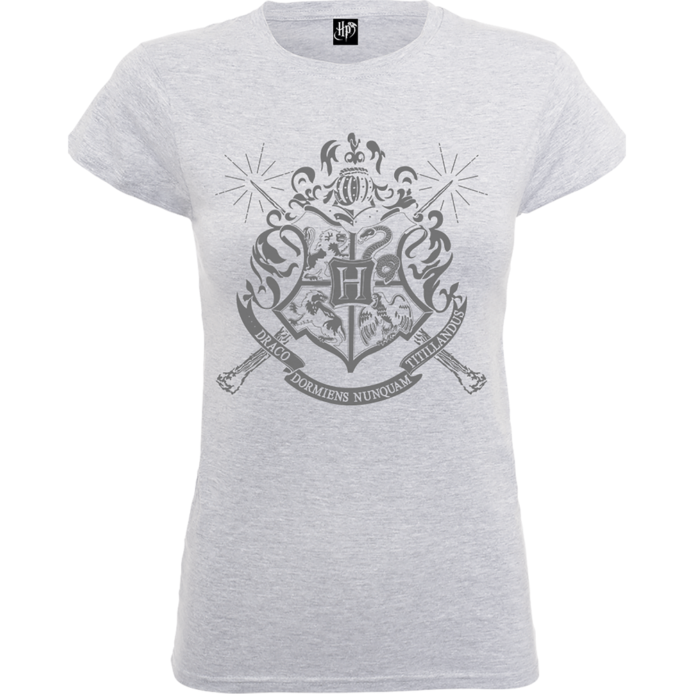 T-Shirt Femme Draco Dormiens Nunquam Titillandus - Harry Potter - Gris - S Image 1
