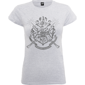 T-Shirt Femme Draco Dormiens Nunquam Titillandus - Harry Potter - Gris