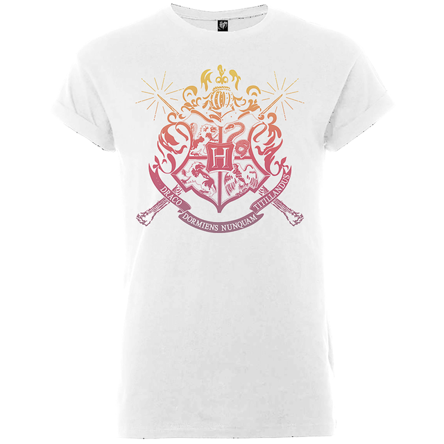 T-Shirt Femme Draco Dormiens Nunquam Titillandus - Harry Potter - Blanc