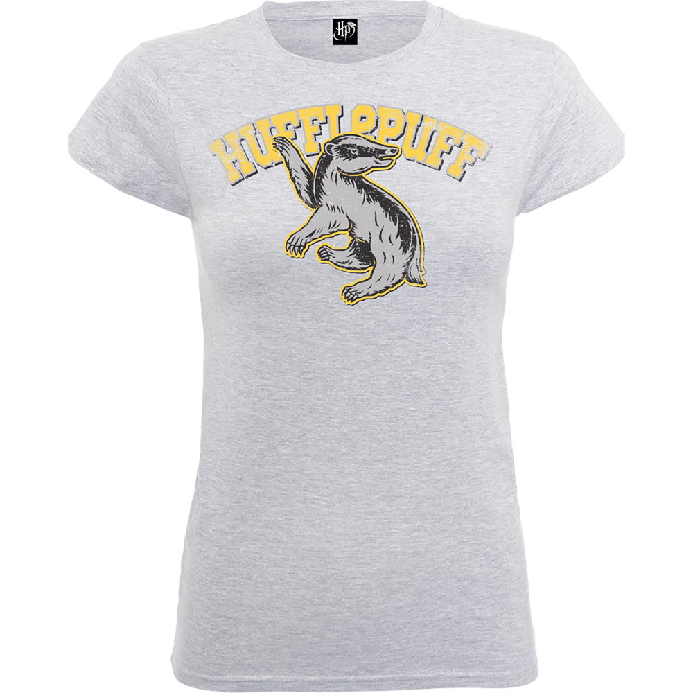 T-Shirt Femme Poufsouffle - Harry Potter - Gris - S Image 1