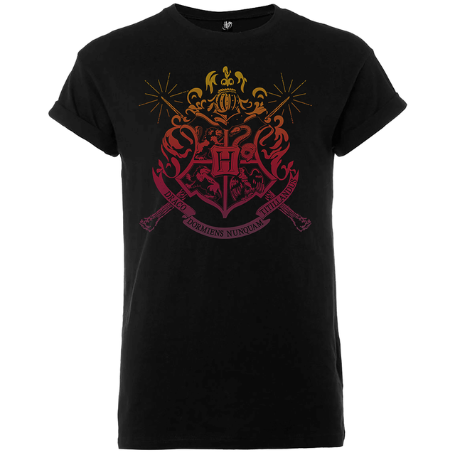 T-Shirt Femme Draco Dormiens Nunquam Titillandus - Harry Potter - Noir