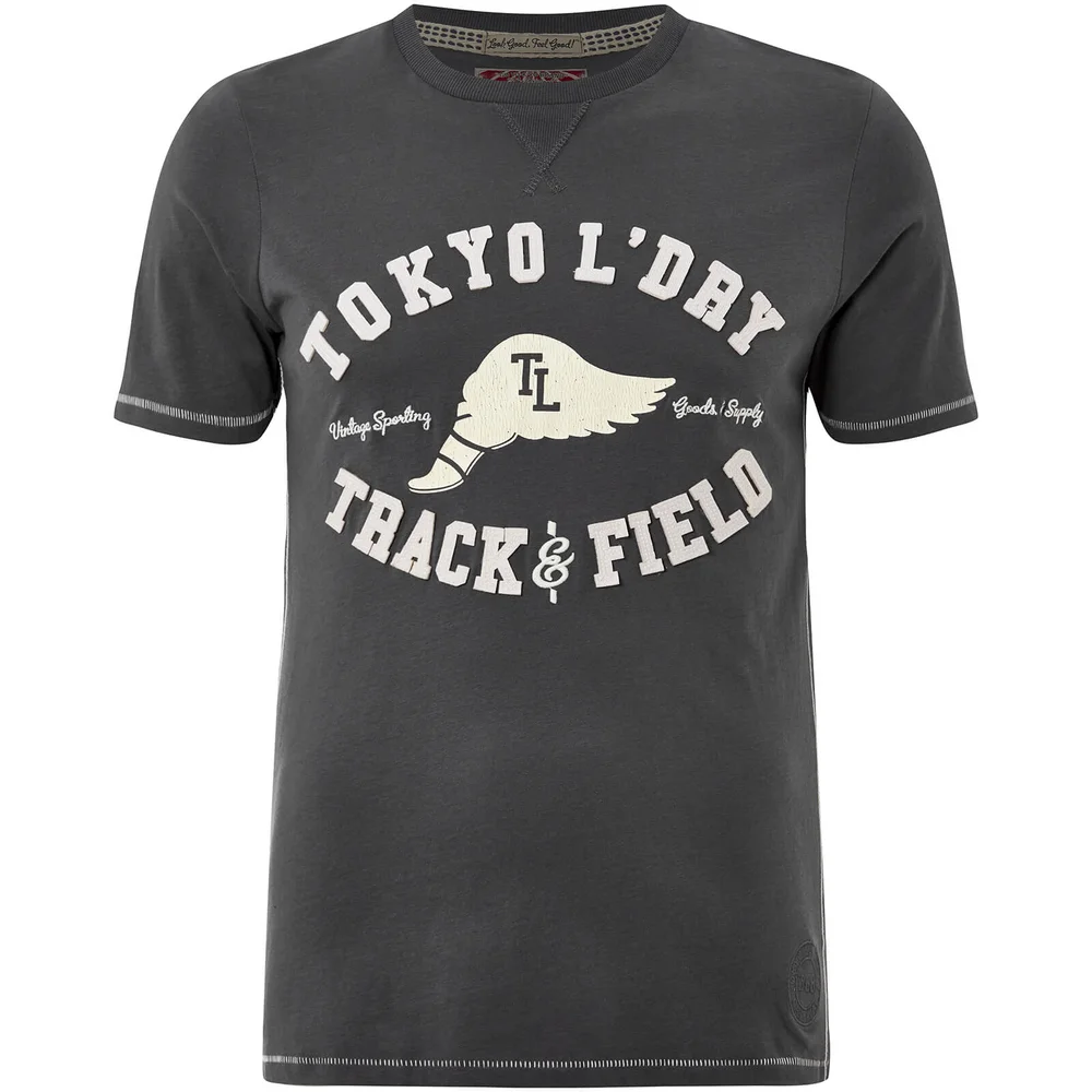 T-Shirt Homme Springfield Tokyo Laundry - Gris Ardoise - S - Gris Image 1