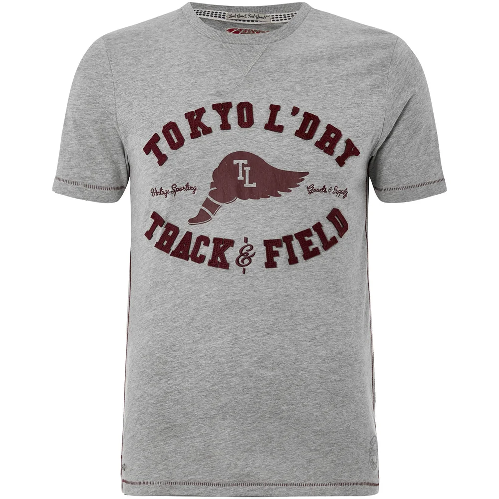 T-Shirt Homme Springfield Tokyo Laundry - Gris Clair Chiné - S Image 1