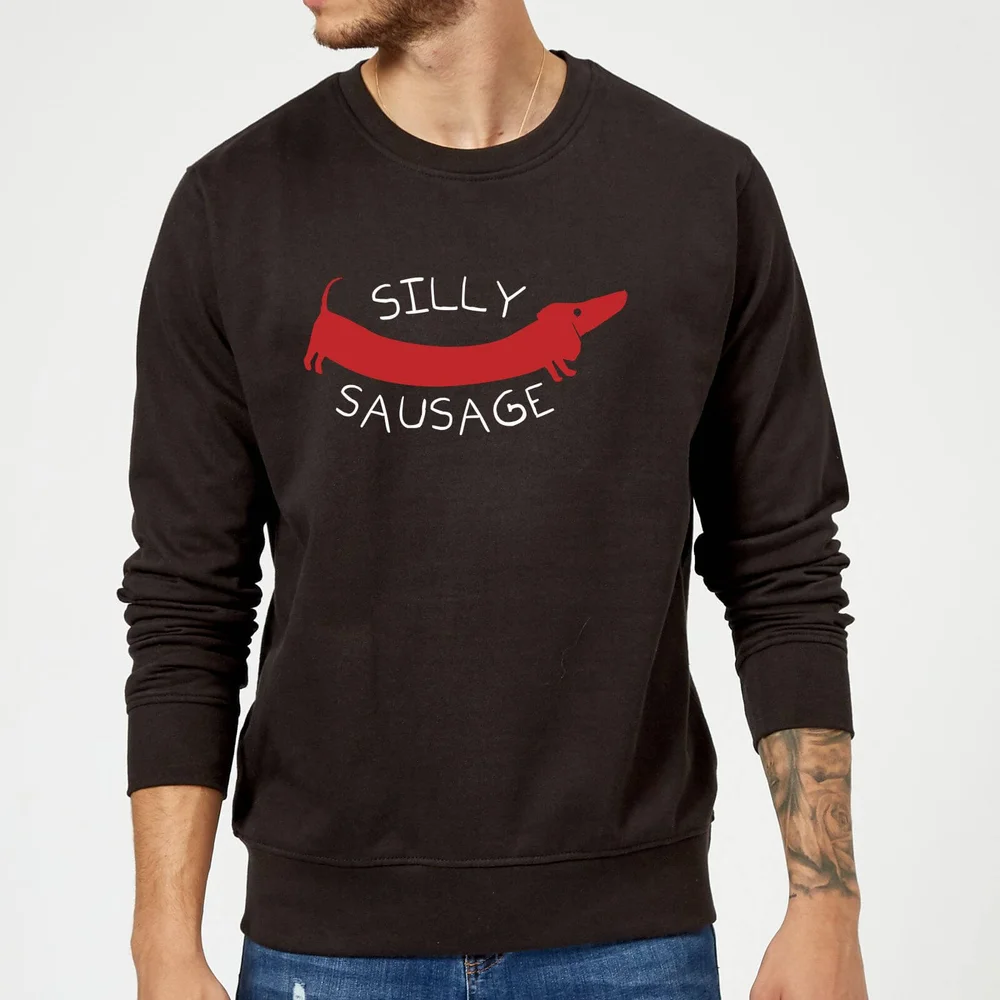 Silly Sausage Sweatshirt - Black - S - Noir Image 1