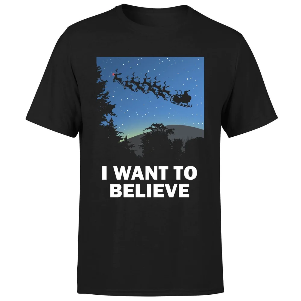 T-Shirt Homme I Want To Believe - Noir - 3XL Image 1