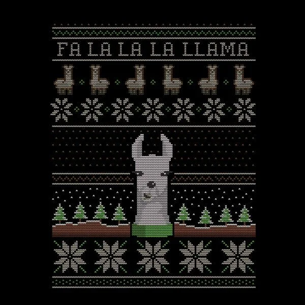 Fa La La La Llama Women's T-Shirt - Black
